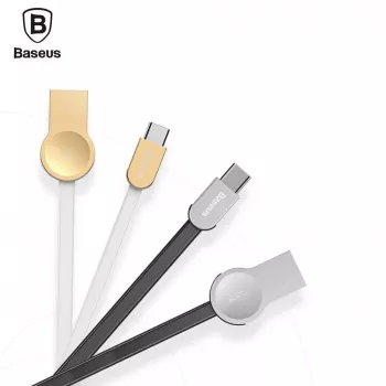 Baseus Keyble Cable (Zinc Alloy) USB-A till USB-C 1 m vit