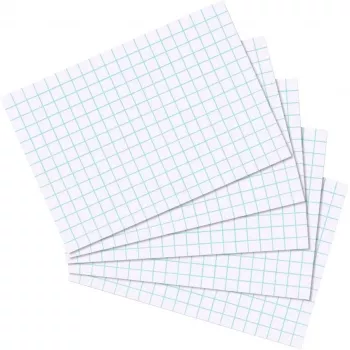 Herlitz Kartotekskort A7, rutigt 5 mm, 170 g/m², vit, 100 st (10621431)