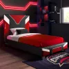 XROCKER gaming & racing enkelsäng 90x190 cm röd konstläder