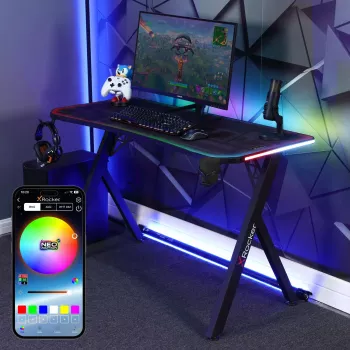 X Rocker Lumio RGB gamingbord med LED-belysning och musmatta