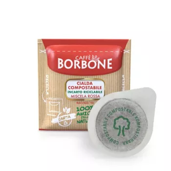 Caffè Borbone Miscela Rossa 44 mm ESE-system kaffepads 100-pack 7,2 g per pad