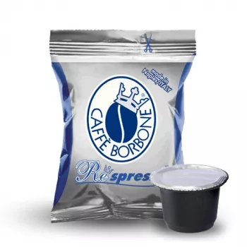 Caffè Borbone Respresso Miscela Blu 50 kaffekapslar för Nespresso Original Line-maskiner