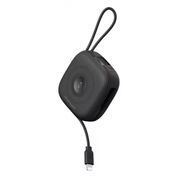Charmast powerbank W1205 10000mAh svart med trådlös laddning