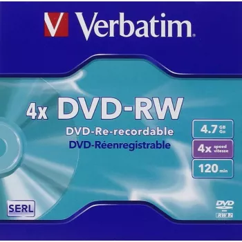 Verbatim DVD-RW 4,7GB 4x 5-pack Jewel Case