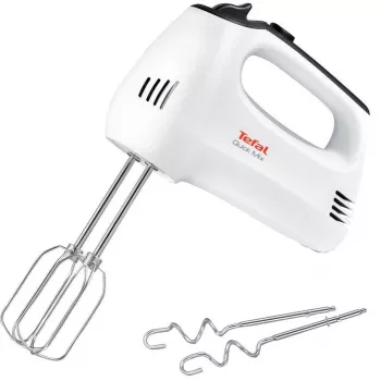 TEFAL HT3101 QuickMix handmixer, 300 W, 5 steg, turbo, vit