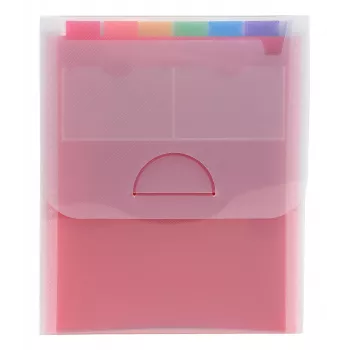 Exacompta CRYSTAL vertikal fackmapp, 6 fack, A4, transparent (55798E)