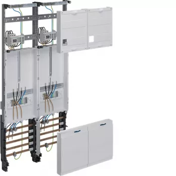 Hager ZK33X3T komplett mätarfält 1050 mm 2 mätarplatser 2 fördelningsfält NRW SH MV N-Sachsen