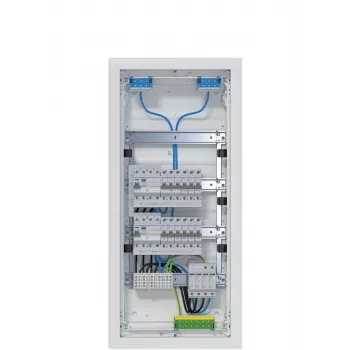 Hager Volta VH48BV1 infälld fördelare 4x12 PLE 2 jordfelsbrytarkretsar 48 moduler IP30 vit