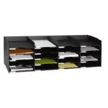 PAPERFLOW sorteringsstation svart med 20 fack