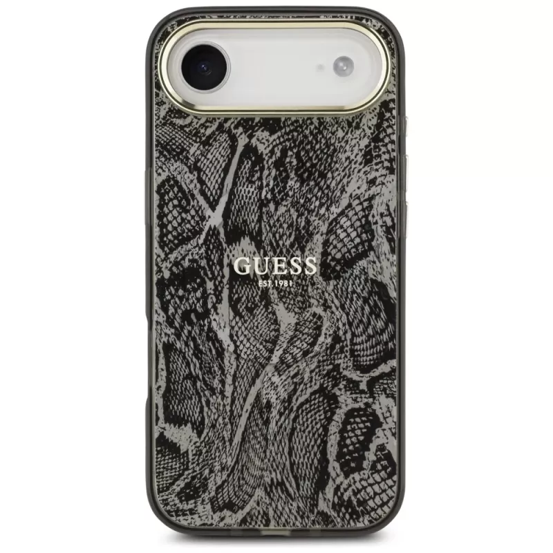 Guess Python Pattern MagSafe-skal för iPhone Air - svart