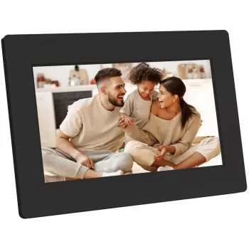 AGFAPHOTO APF700 Wi-Fi 7 inch digital fotoram med 32 GB lagring, IPS-LCD-touchskärm, rörelsesensor, autorotation, svart