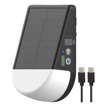 Brennenstuhl batteri solcellsdriven LED-utomhuslampa KL 300 AS med kederadapter