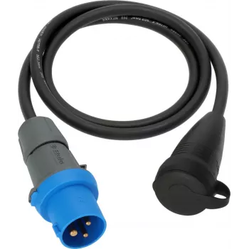 Brennenstuhl CEE-adapterkabel 230V 16A 1,5m Schuko-koppling IP44 svart/blå