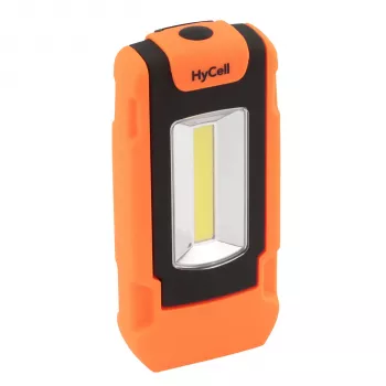 HyCell COB LED-arbetslampa svart/orange