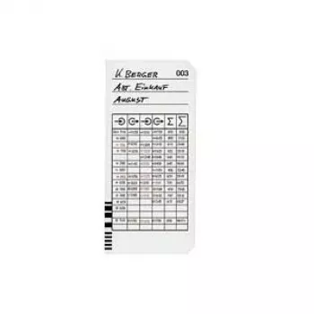 BÜRK MOBATIME Time Card typ 2-5 F.K975 (B01820400400) – 100-pack