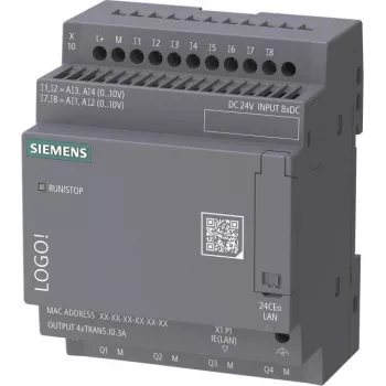 Siemens LOGO! 24 CEo basmodul utan display DC 24V