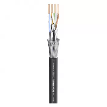 Sommer Cable SC-Mercator CAT.7 PUR nätverkskabel, PUR, Ø 6,4 mm, svart, säljs per meter (581-0071)