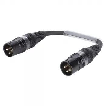 Sommer Cable adapterkabel, XLR-kontakt 3-pol. till XLR-kontakt 3-pol., HICON, svart, 0,15 m (SGHWU0015-SW)