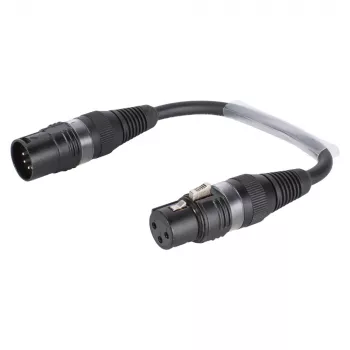 Sommer Cable adapterkabel, XLR-hona 3-pol. till XLR-kontakt 5-pol., svart, 0,15 m (B2FAU0015-SW)