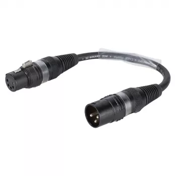 Sommer Cable adapterkabel, XLR-kontakt 3-pol. till XLR-hona 5-pol., svart, 0,15 m (B2WSU0015-SW)
