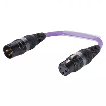 Sommer Cable adapterkabel, XLR-kontakt 3-pol. till XLR-hona 3-pol., violett, 0,15 m (SGHXU0015-VI)