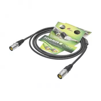 Sommer Cable SC-Mercator CAT.7 PUR nätverkskabel, 8 x 0,14 mm², RJ45 till RJ45, NEUTRIK, svart, 3 m (P7NE-0300-SW)