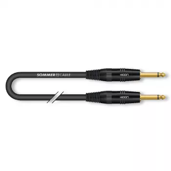 Sommer Cable SC-Spirit LLX instrumentkabel 3,0 m – svart – HICON tele TS mono