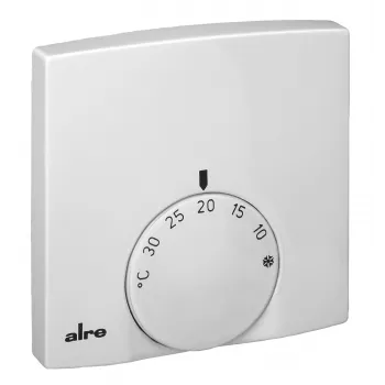 ALRE rumstermostat utanpåliggande 5–30 °C NC-kontakt 2A 230V RTBSB-201.00
