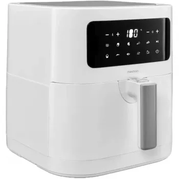 MEDION Air Fryer Life MD 11740 E40 XL (mattvit, 2150 W, 5,2 L korg)