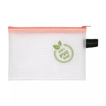 Foldersys A6 zipperpåse transparent polypropen dokumentficka
