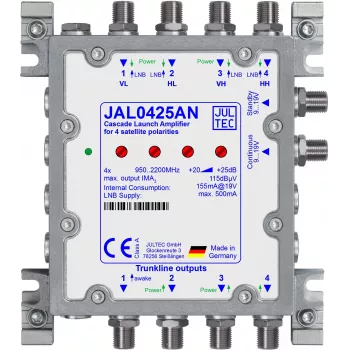 JULTEC JAL0425AN SAT-kaskadförstärkare med nätaggregat