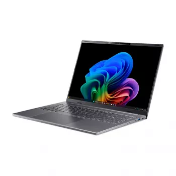 Acer Aspire 16 AI A16-I71M-77BS Copilot+ PC laptop, 16 inch WUXGA OLED 120Hz, Intel Core Ultra 7 355, 16GB LPDDR5x, 512GB SSD, Windows 11 Home, tyskt tangentbord