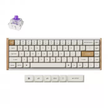 Keychron K6H-Q1 65% magnetiskt vitt