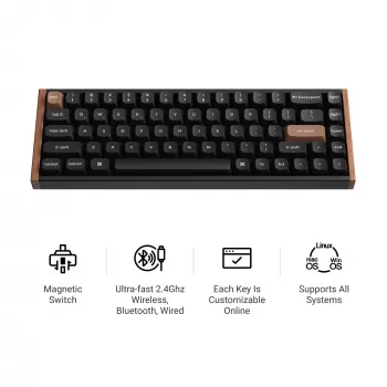 Keychron K6H-Q1 65% magnetiskt vitt