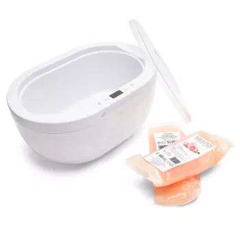 RIO PWAX-EU/1,1 Paraffin Wax Bath Heater - 200W, 2,3 kg kapacitet, vit med lila accenter