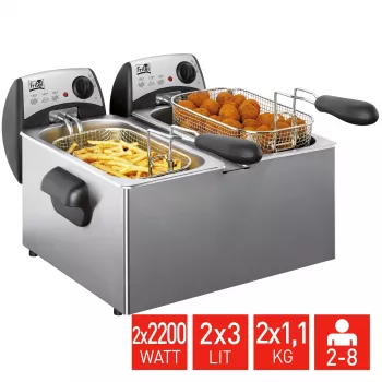 FRITEL startfritös 6 liter 4.4kW grå