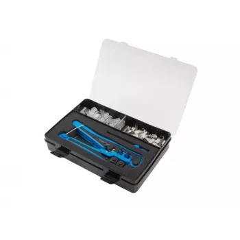 LANBERG NT-0303 nätverksverktygssats - crimptång, kabelavisolering, 10x RJ45 Cat.5e-kontakter
