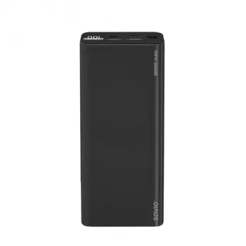 SAVIO BA-05 20000 mAh powerbank svart