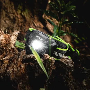 VAYOX VA0020 batteripannlampa, 170 lm, rörelsesensor, 1200 mAh, USB-C, IP66, svart