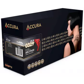 Accura Brother TN-329M ersättningstonerkassett (magenta, 6 000 sidor)