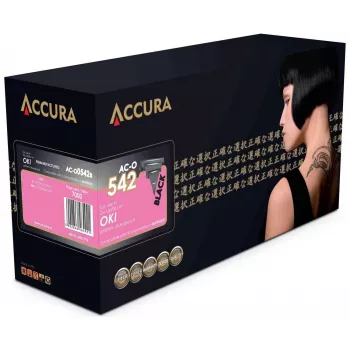 Accura tonerkassett svart kompatibel OKI 46490608
