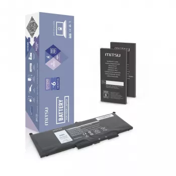 MITSU batteri för Dell Latitude 7390, 7490, 5800 mAh (44 Wh) 7,6 volt