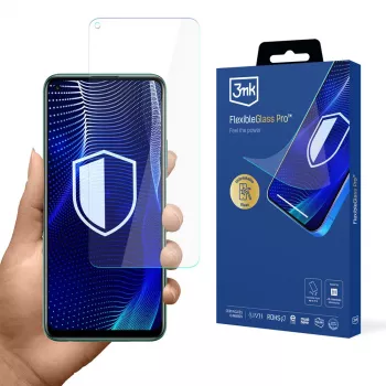 3MK PROTECTION FlexibleGlass Pro skärmskydd för Huawei P40 Lite 5G – hybridglas, 7H hårdhet, 0,3 mm, transparent
