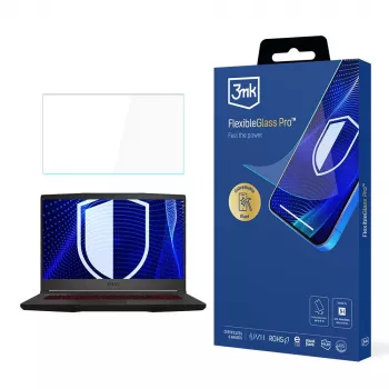 3MK PROTECTION MSI Bravo 15 15,6-tums hybridglasskärmskyddsfilm (FlexibleGlass Pro)