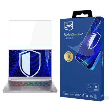 3MK PROTECTION FlexibleGlass Pro skärmskydd för Acer Predator Triton 300 SE 14 (PT314-51s) – hybridglas, 7H hårdhet, 0,3 mm, klar