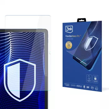 3MK PROTECTION FlexibleGlass Pro skärmskyddsfilm för Lenovo Tab M10A 5G – hybridglas, 7H hårdhet, 0,3 mm, klar