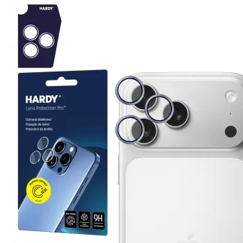3MK HARDY Lens Protection för Apple iPhone 17 Pro / 17 Pro Max - Titanium Gray