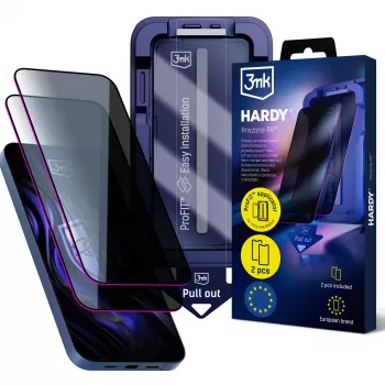 3MK PROTECTION Apple iPhone 15/16 Hardy Privzone 9H sekretesskydd