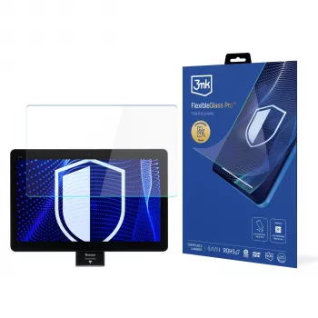 3MK PROTECTION Newland NQuire 1500 Mobula II FlexibleGlass Pro skärmskydd (10,1 inch, hybridglas, 7H, 0,3 mm, oleofob, anti-fingeravtryck, anti-repa, anti-splitter, rundade kanter, torrinstallation, bubblfri, 1 förpackning)