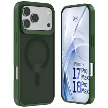 3MK PROTECTION Apple iPhone 17 Pro Max Hardy Hazy MagCase grön